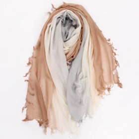 Pure Cashmere Scarves Gamel Gradient Women Winter Scarf